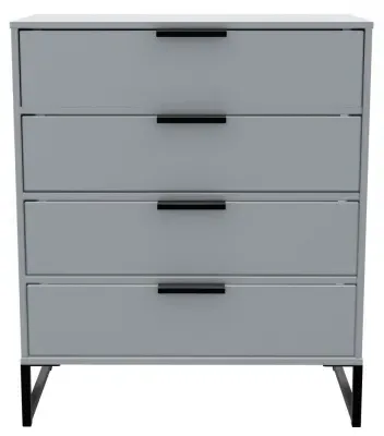 Diego 4 Drawer Chest - Grey