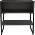 Diego Bedside Table - Black, Particle Wood