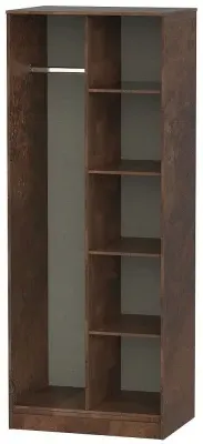Diego Open Shelf Wardrobe - LH - Copper