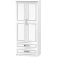 Dorset 2 Door 2 Drawer Double Wardrobe - White