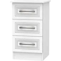 Dorset 3 Drawer Bedside Cabinet - White