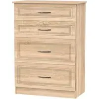 Dorset 4 Drawer Deep Chest - Oak Effect