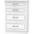 Dorset 4 Drawer Deep Chest - White