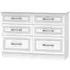 Dorset 6 Drawer Midi Chest - White