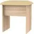 Dorset Oak Effect Padded Dressing Stool - Bardolino