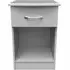 Eve 1 Drawer Bedside Cabinet - Grey