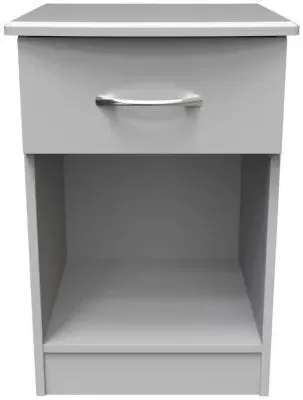 Eve 1 Drawer Bedside Cabinet - Grey image