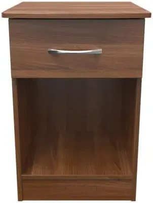 Eve 1 Drawer Bedside Cabinet - Walnut