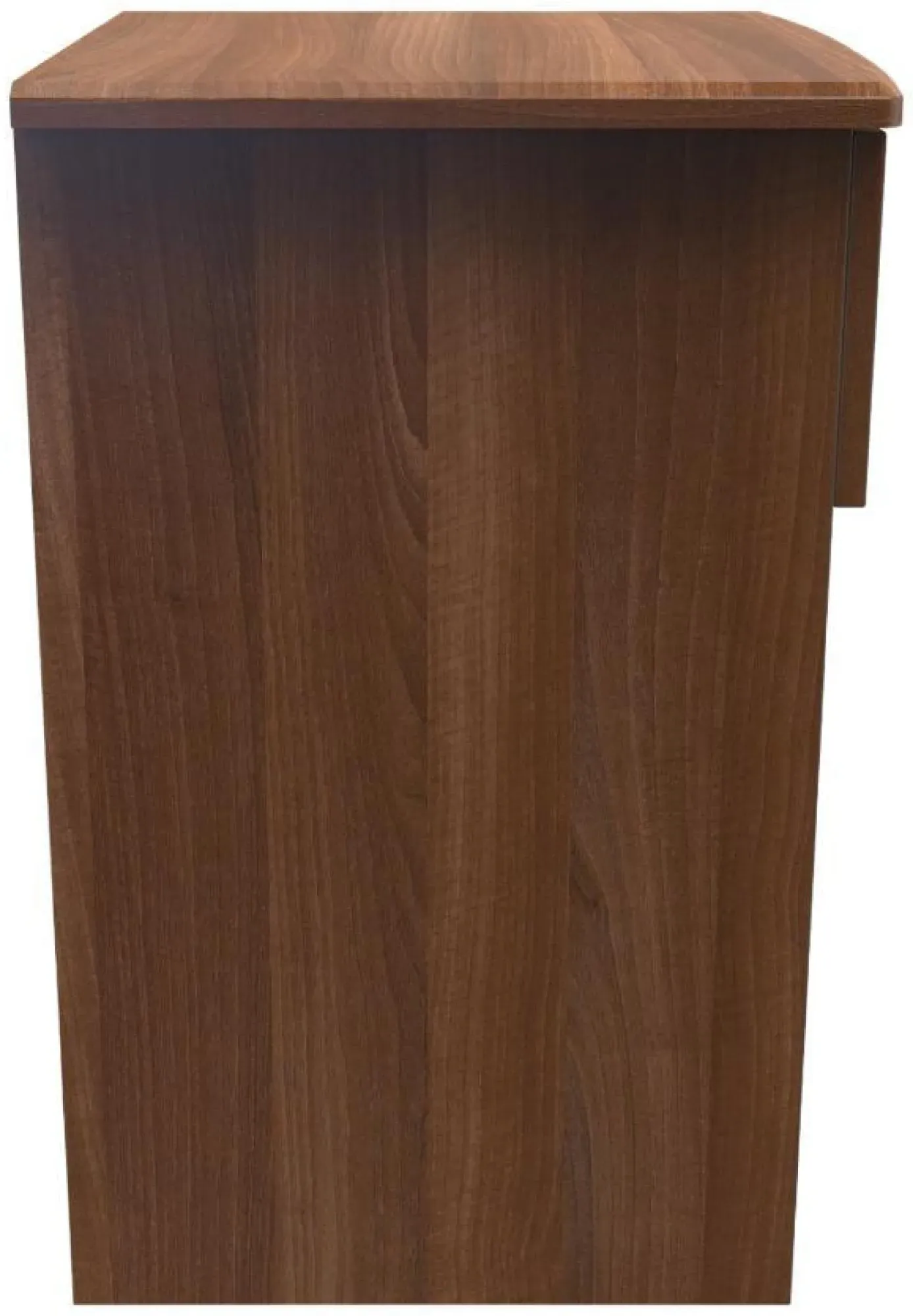 Eve 1 Drawer Bedside Table with Lock - Walnut