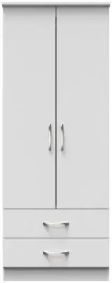 Eve 2 Door 2 Drawer Double Wardrobe - Grey image