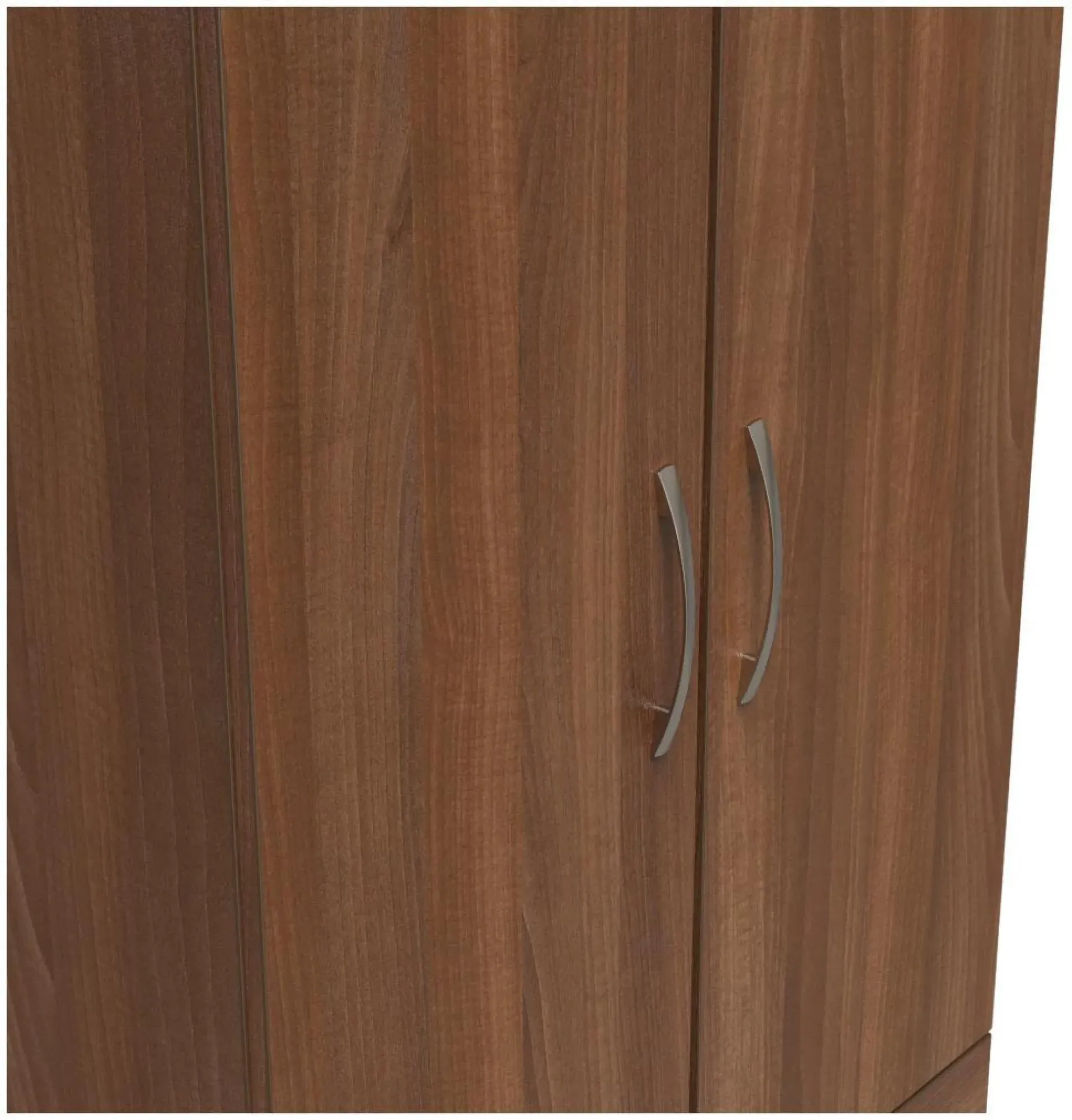 Eve 2 Door 2 Drawer Double Wardrobe - Noche Walnut