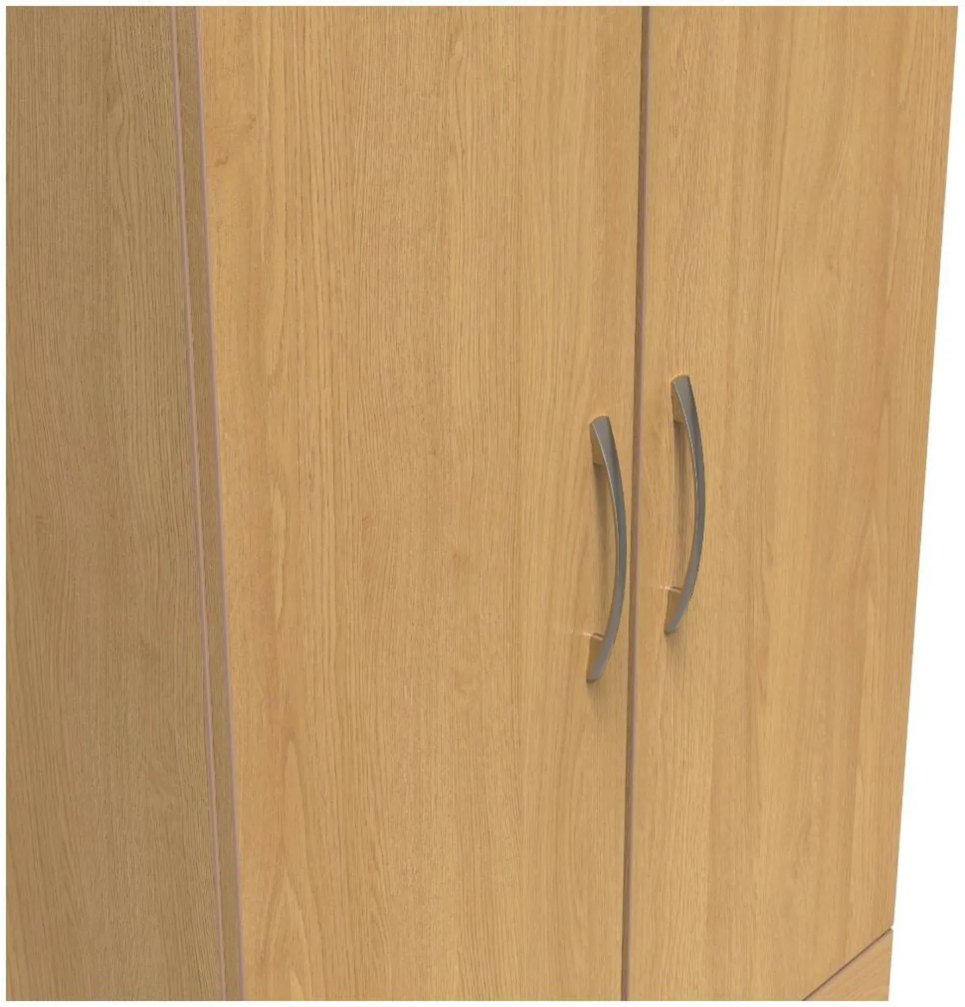 Eve 2 Door 2 Drawer Double Wardrobe - Oak