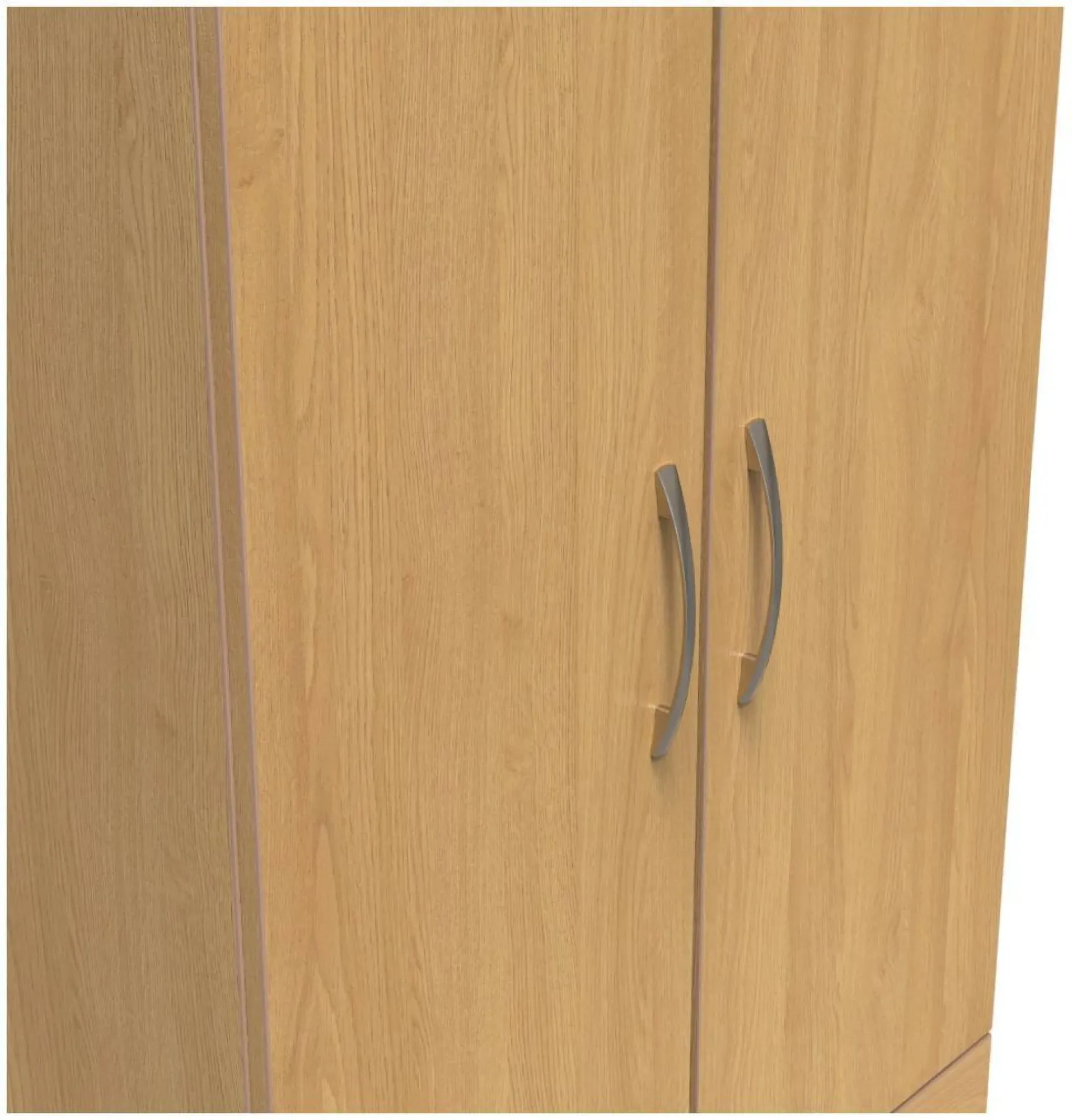 Eve 2 Door 2 Drawer Double Wardrobe - Oak