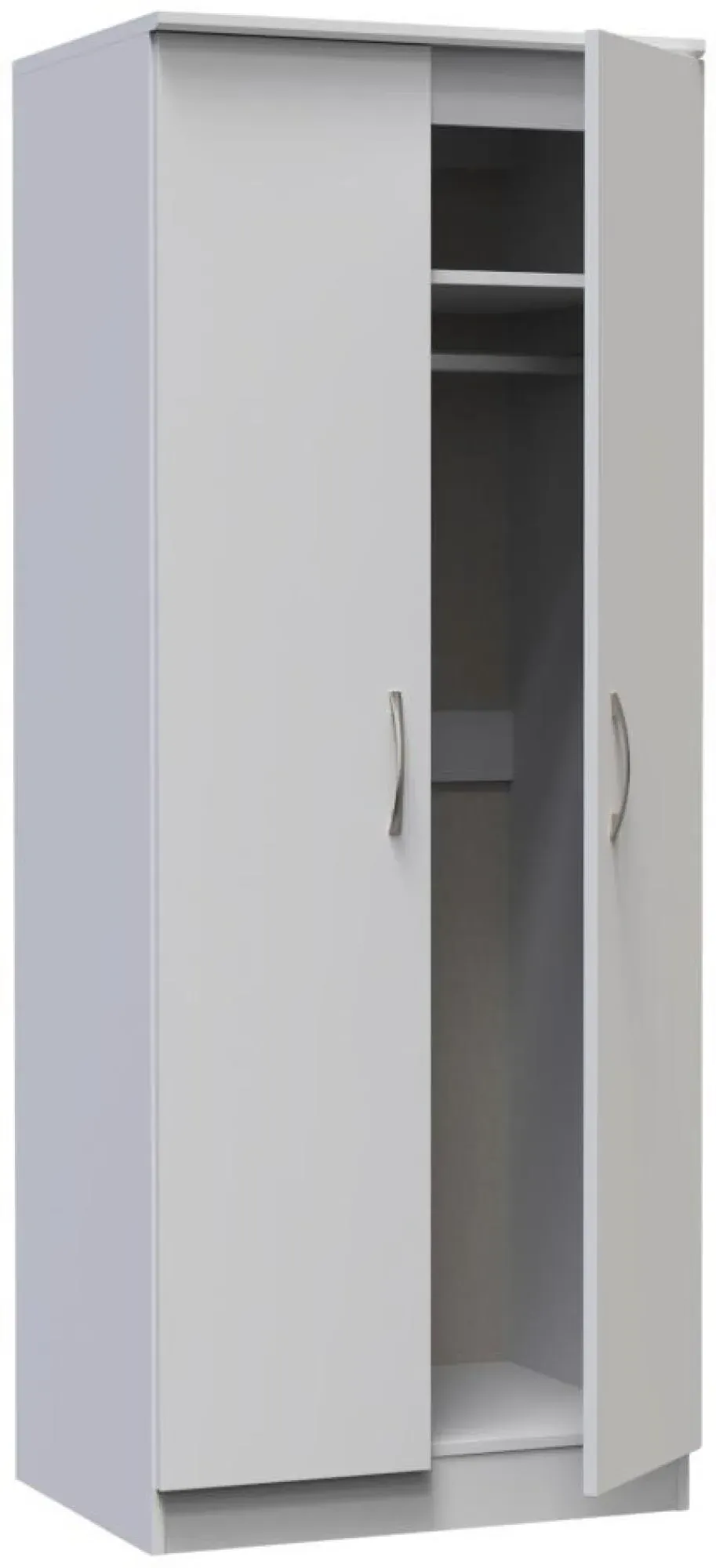 Eve 2 Door Tall Wardrobe - Grey
