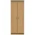 Eve 2 Door Tall Wardrobe - Oak