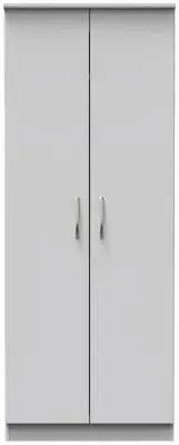 Eve 2 Door Wardrobe - Grey image