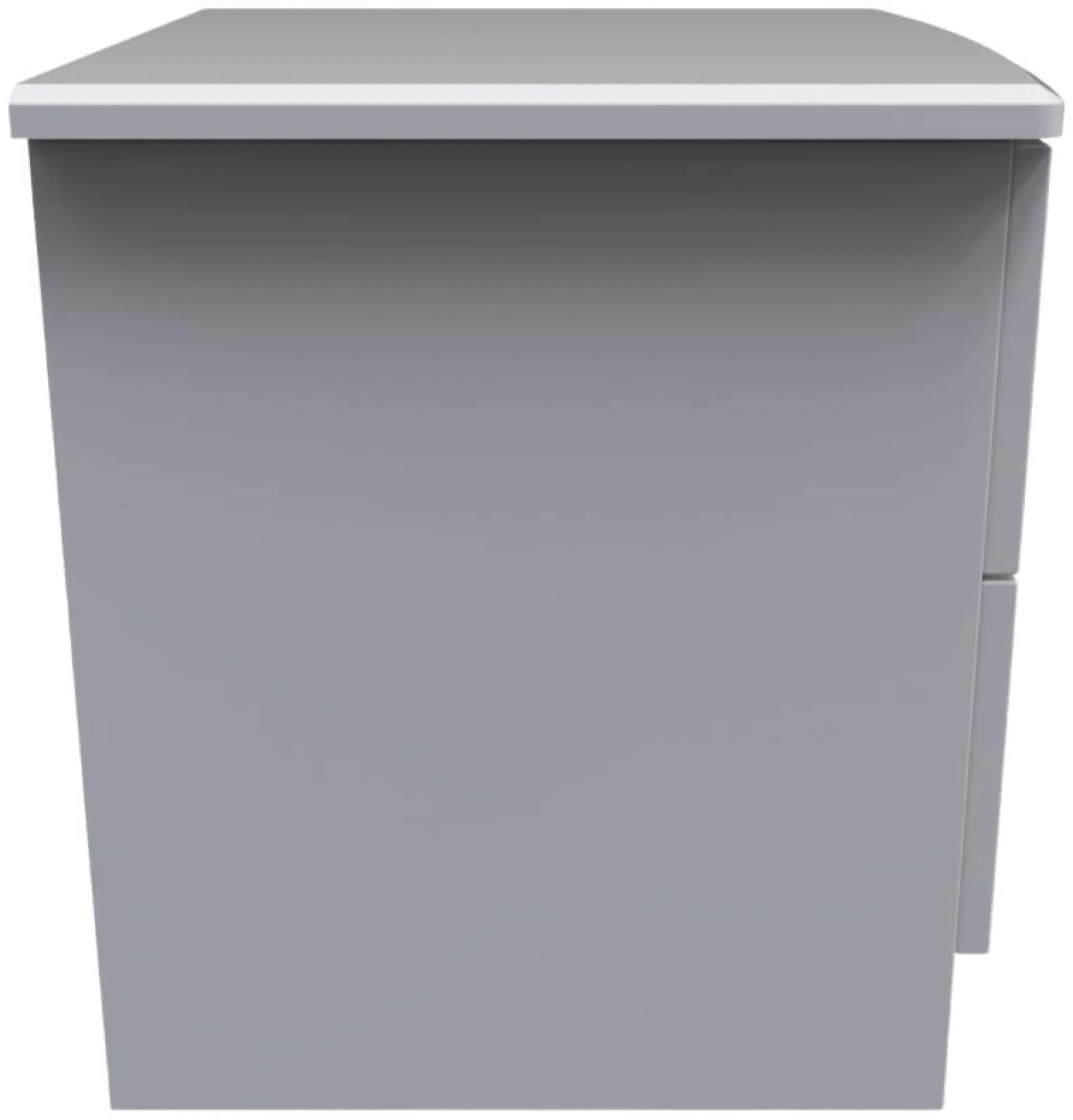 Eve 2 Drawer Bedside Cabinet - Grey