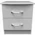 Eve 2 Drawer Bedside Cabinet - Grey