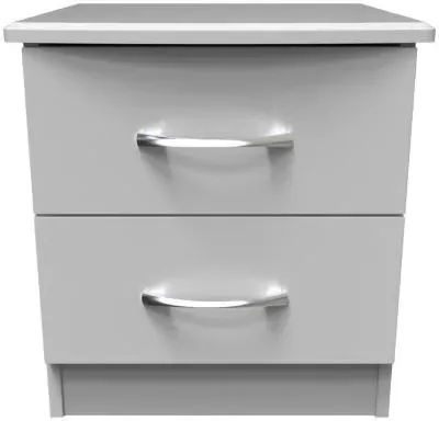 Eve 2 Drawer Bedside Cabinet - Grey image