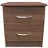 Eve 2 Drawer Bedside Cabinet - Walnut