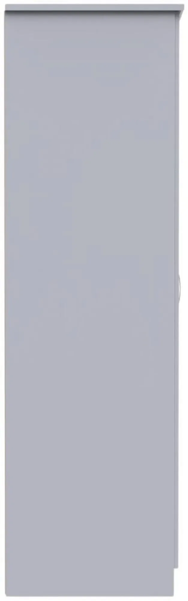 Eve 3-Door Triple Wardrobe with Storage - Grey