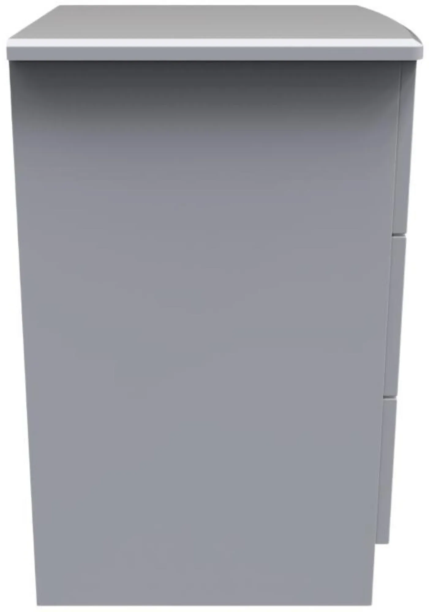 Eve 3 Drawer Bedside Cabinet - Grey