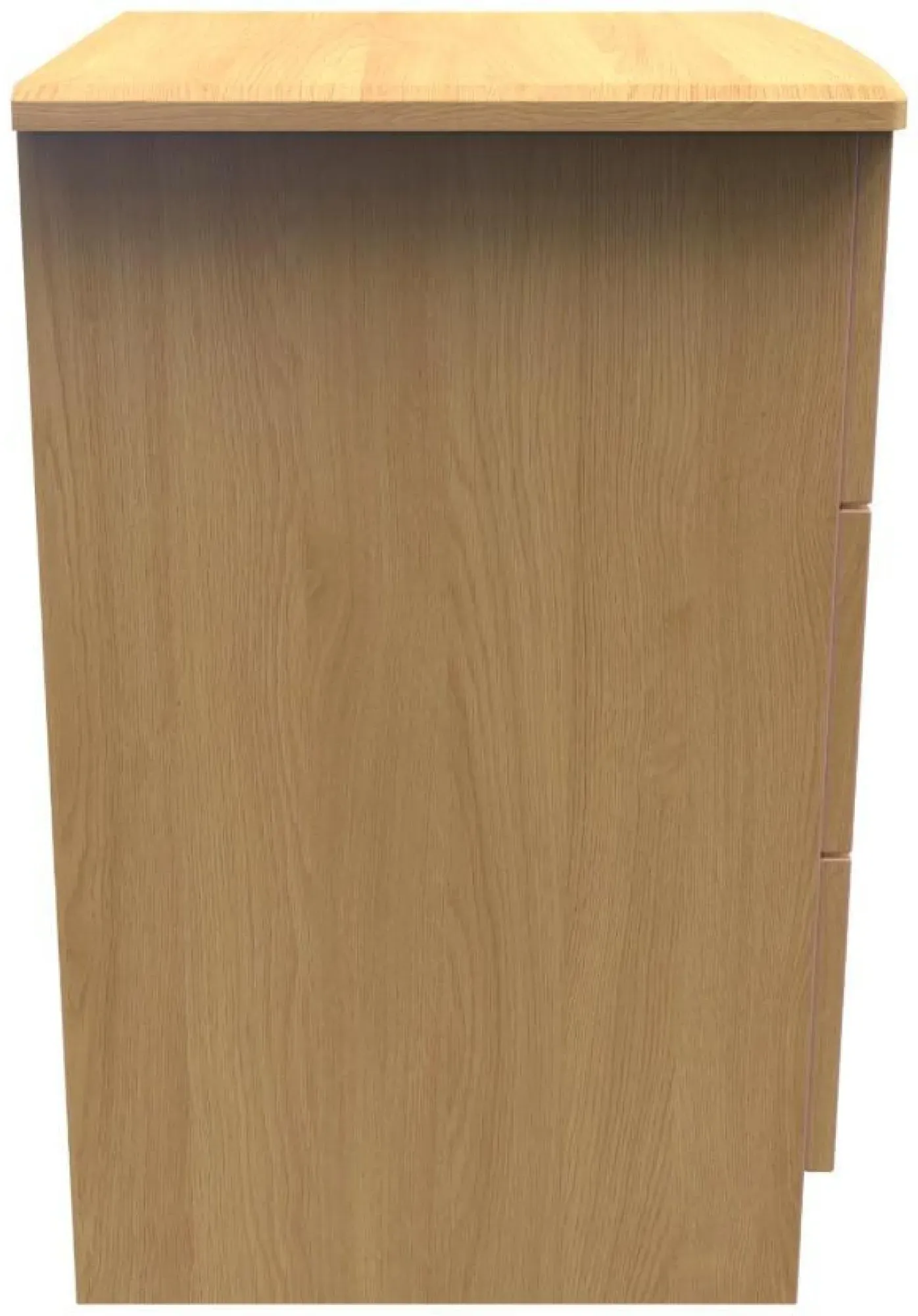 Eve 3 Drawer Bedside Cabinet - Oak