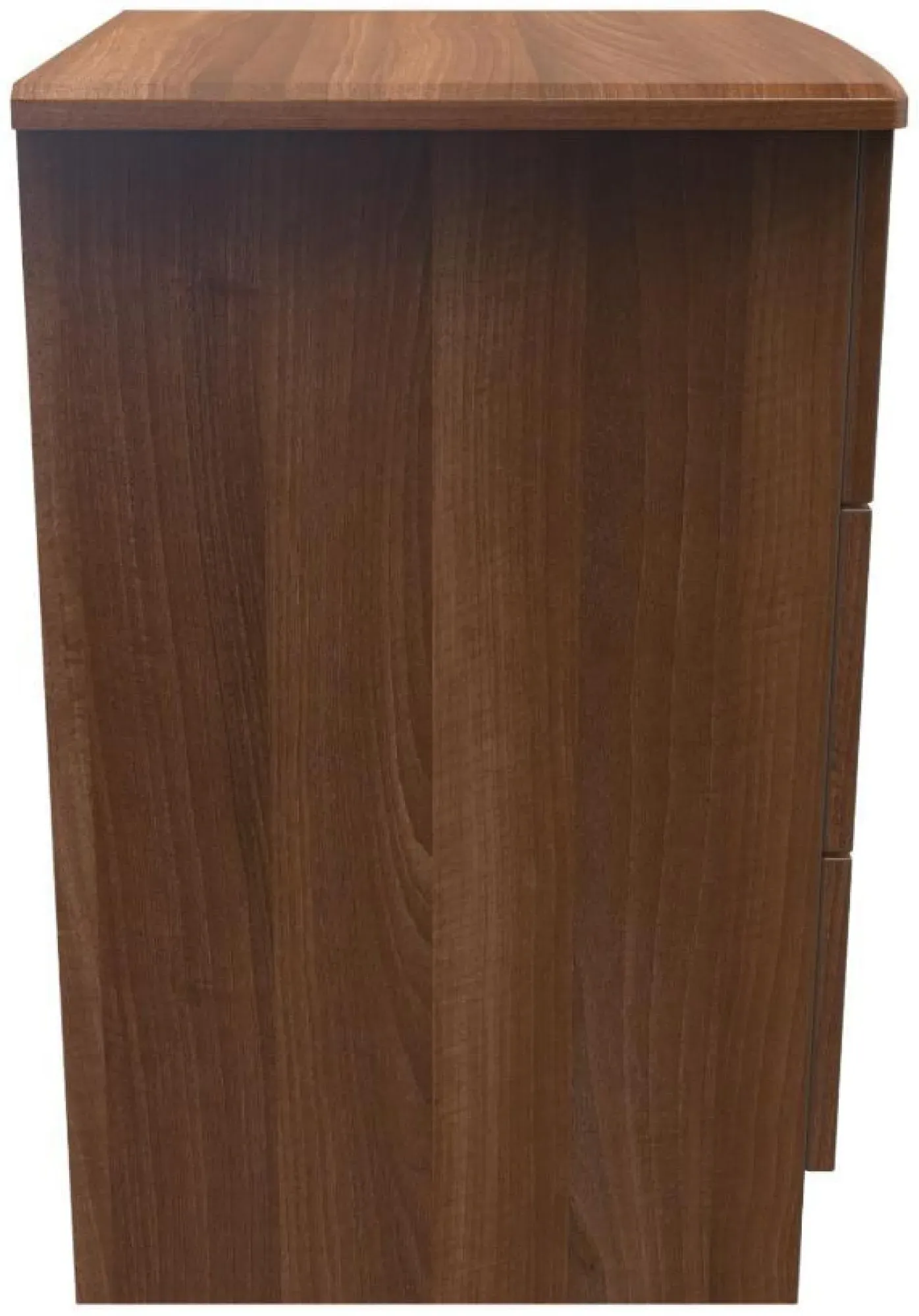 Eve 3 Drawer Bedside Cabinet - Walnut