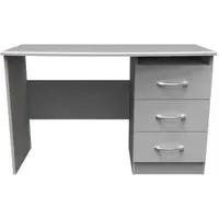 Eve 3 Drawer Desk - Grey