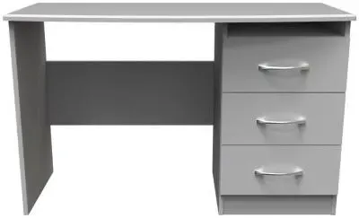 Eve 3 Drawer Desk - Grey
