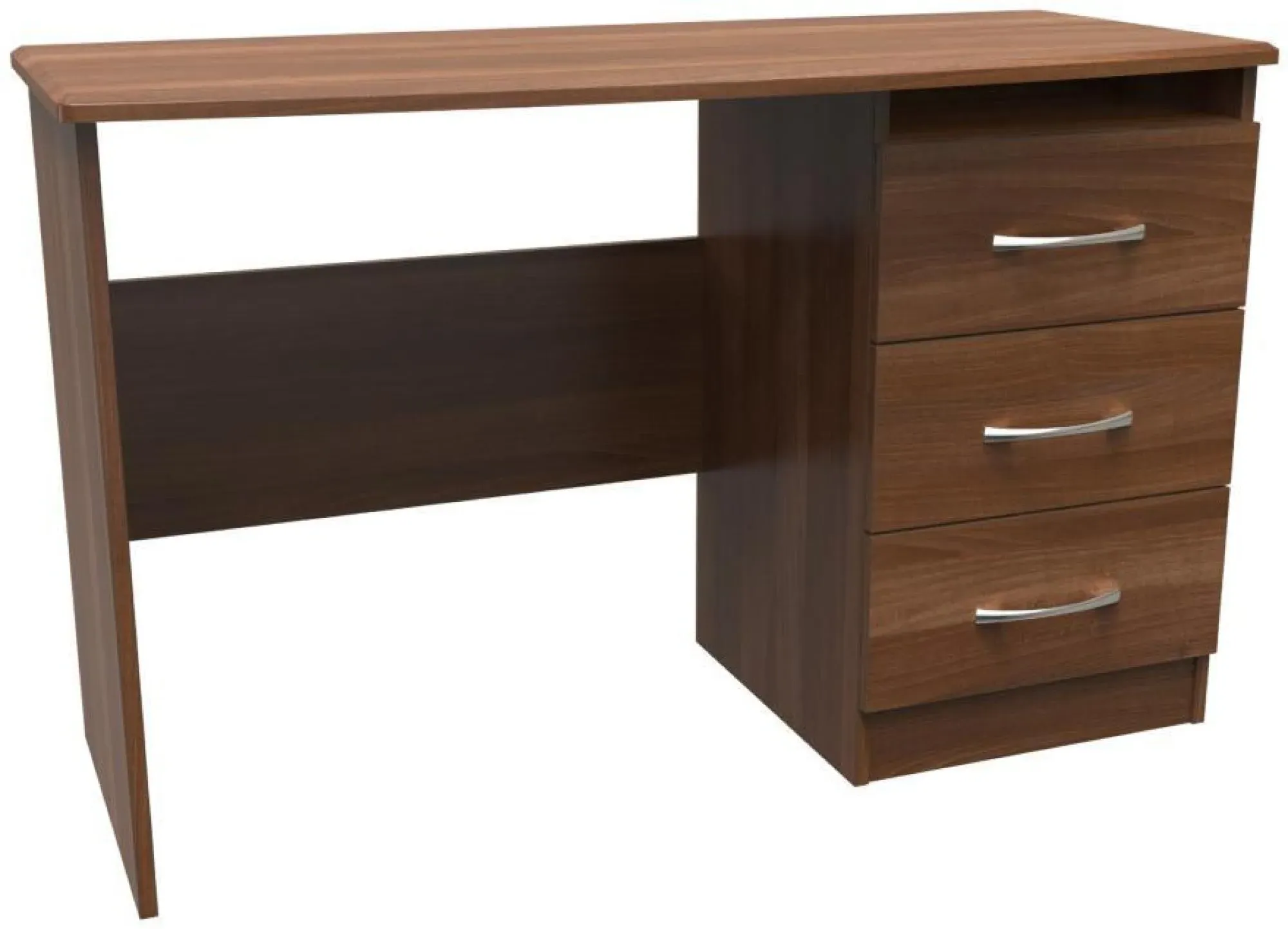 Eve 3 Drawer Desk - Walnut