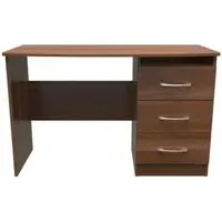 Eve 3 Drawer Desk - Walnut