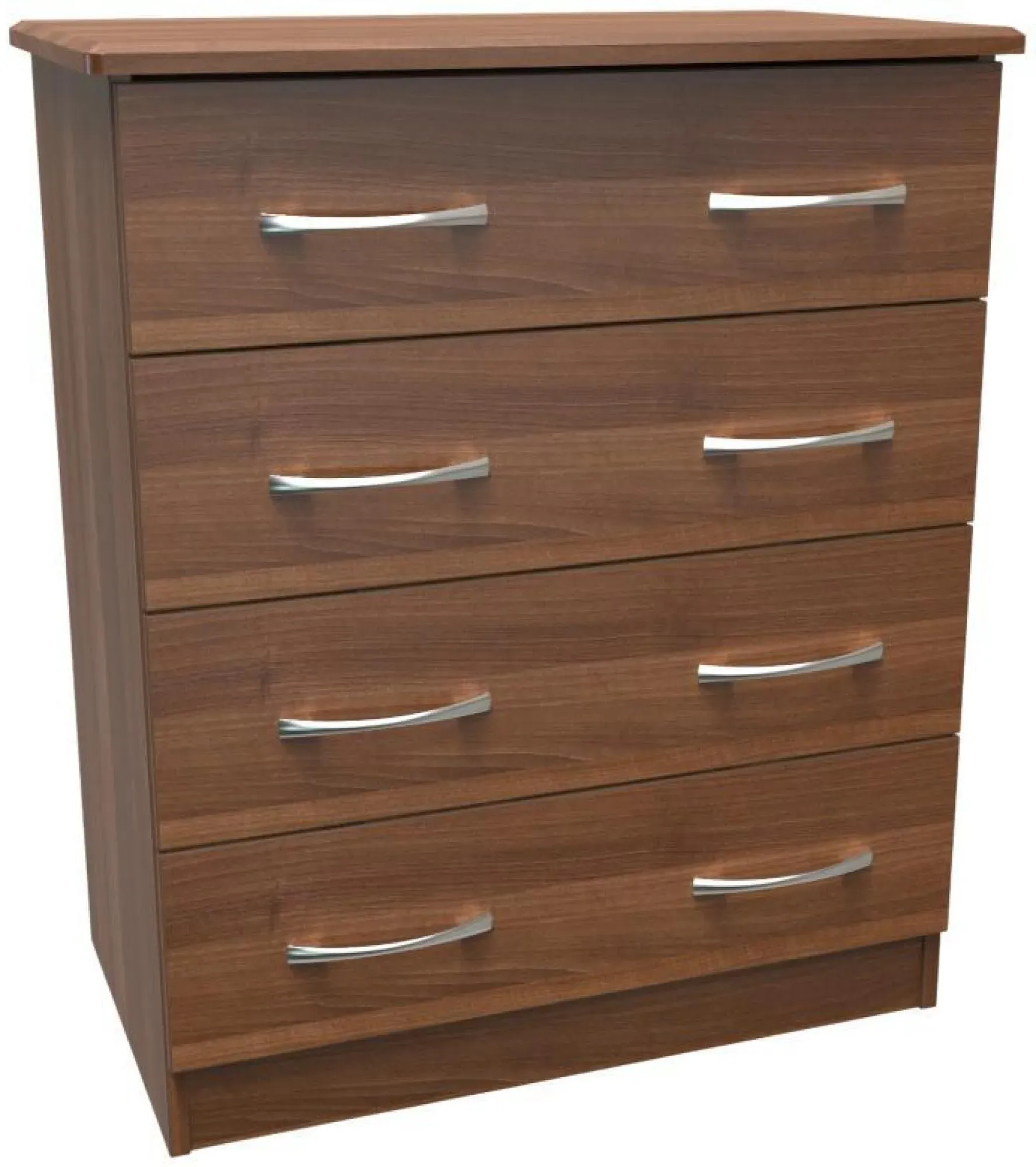 Eve 4 Drawer Chest - Walnut Effect