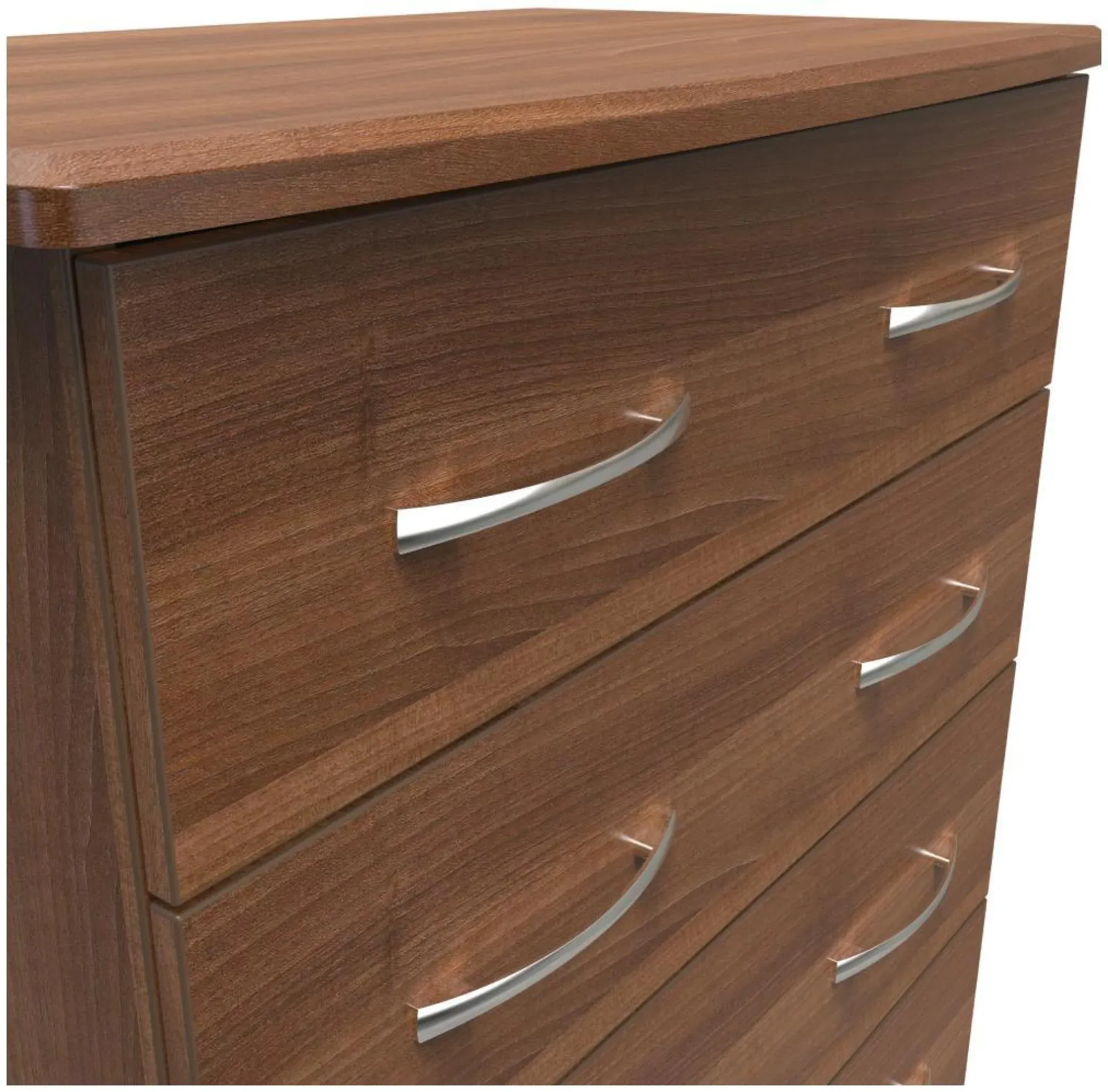 Eve 4 Drawer Chest - Walnut Effect