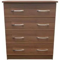 Eve 4 Drawer Chest - Walnut Effect