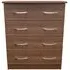 Eve 4 Drawer Chest - Walnut Effect
