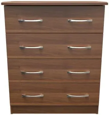 Eve 4 Drawer Chest - Walnut Effect