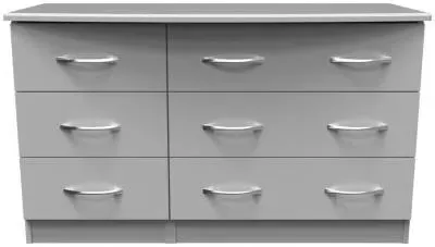 Eve 6 Drawer Midi Dresser - Grey image