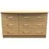 Eve 6 Drawer Midi Dresser - Oak