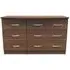Eve 6 Drawer Midi Dresser - Walnut