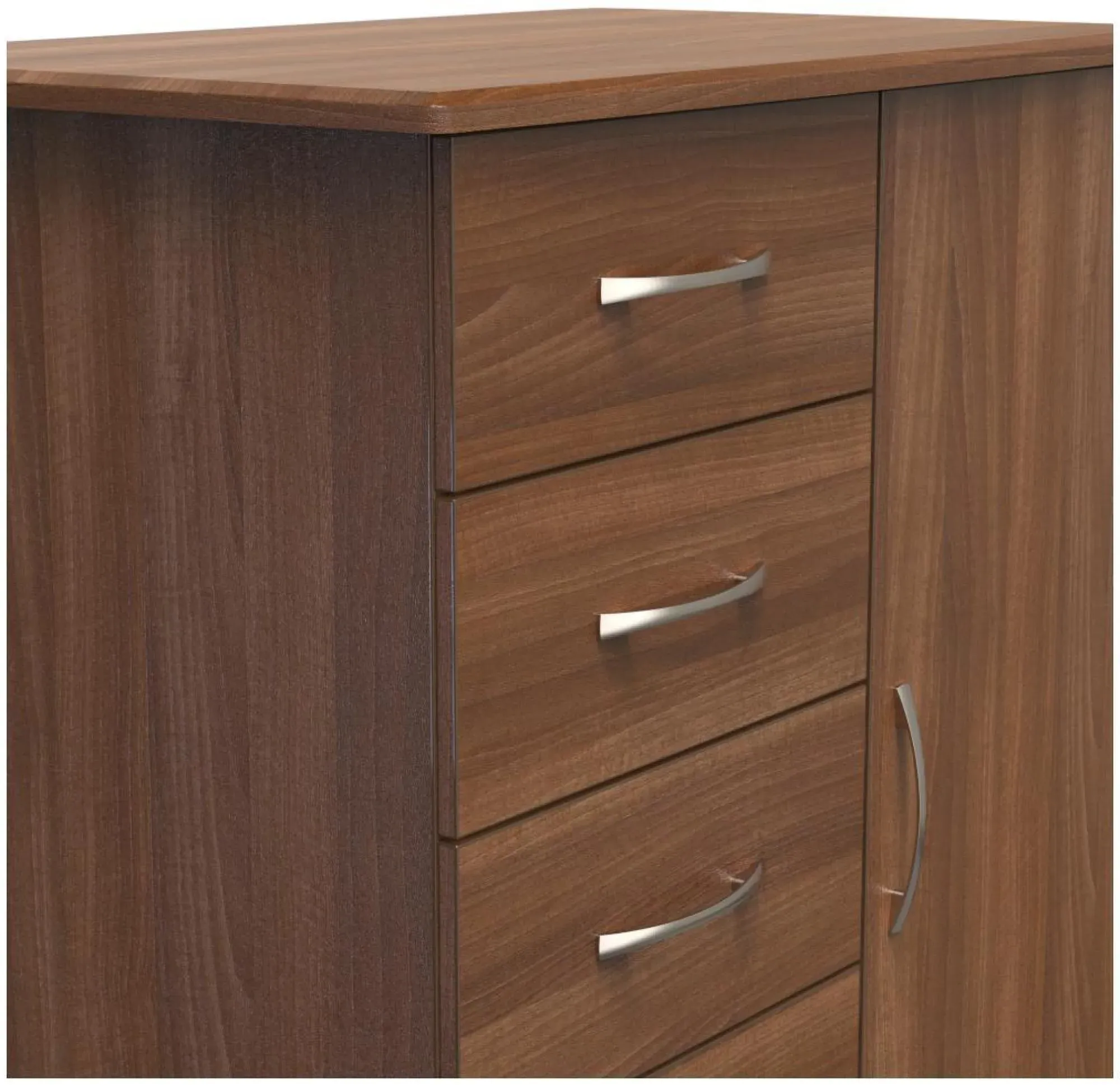 Eve Midi Wardrobe - Walnut