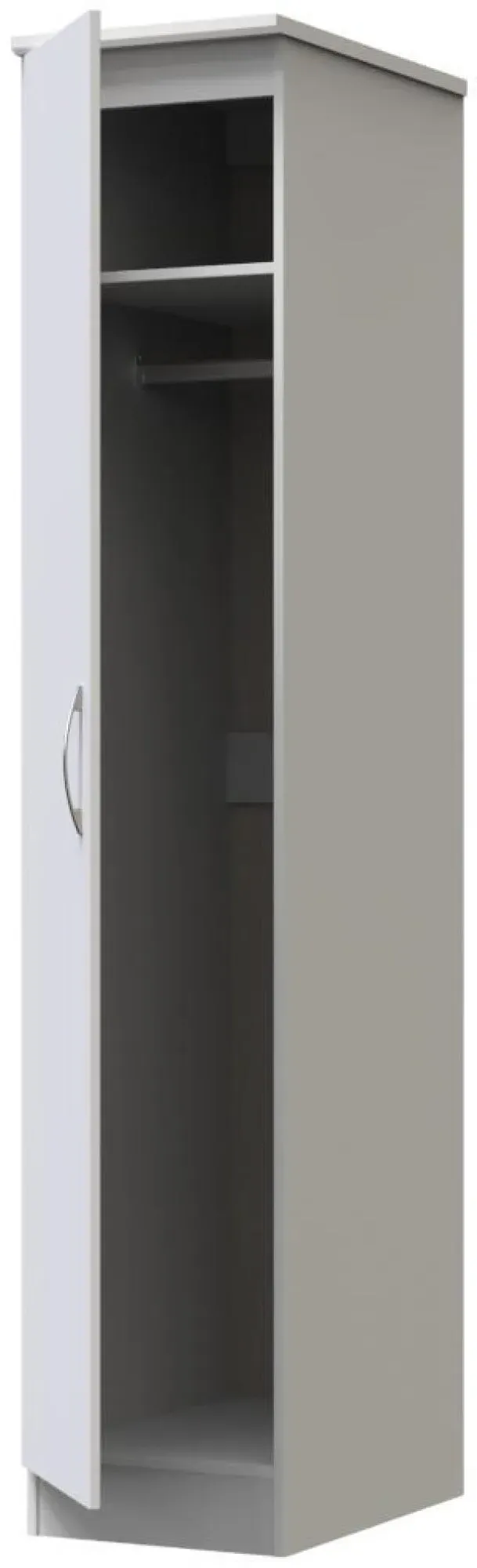 Eve Single Door Wardrobe - Grey