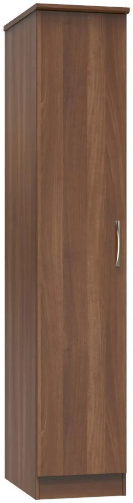 Eve Single Door Wardrobe - Walnut