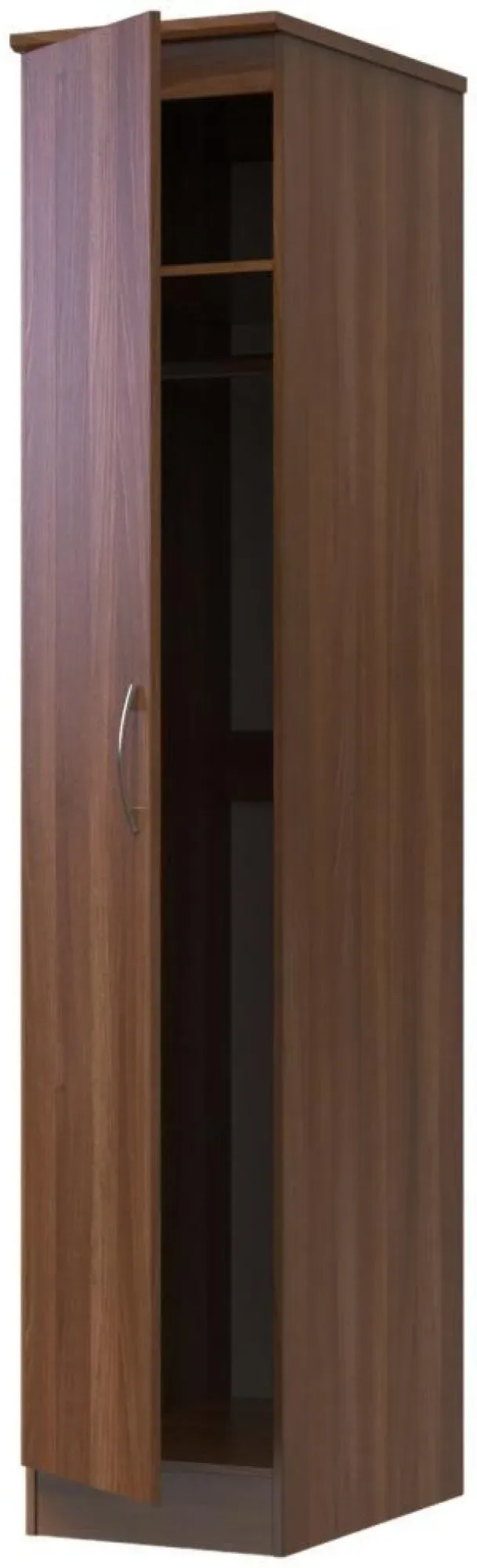 Eve Single Door Wardrobe - Walnut