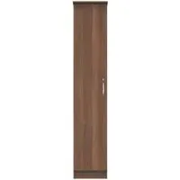 Eve Single Door Wardrobe - Walnut