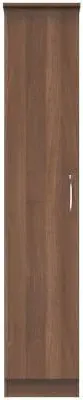 Eve Single Tall Wardrobe - Walnut