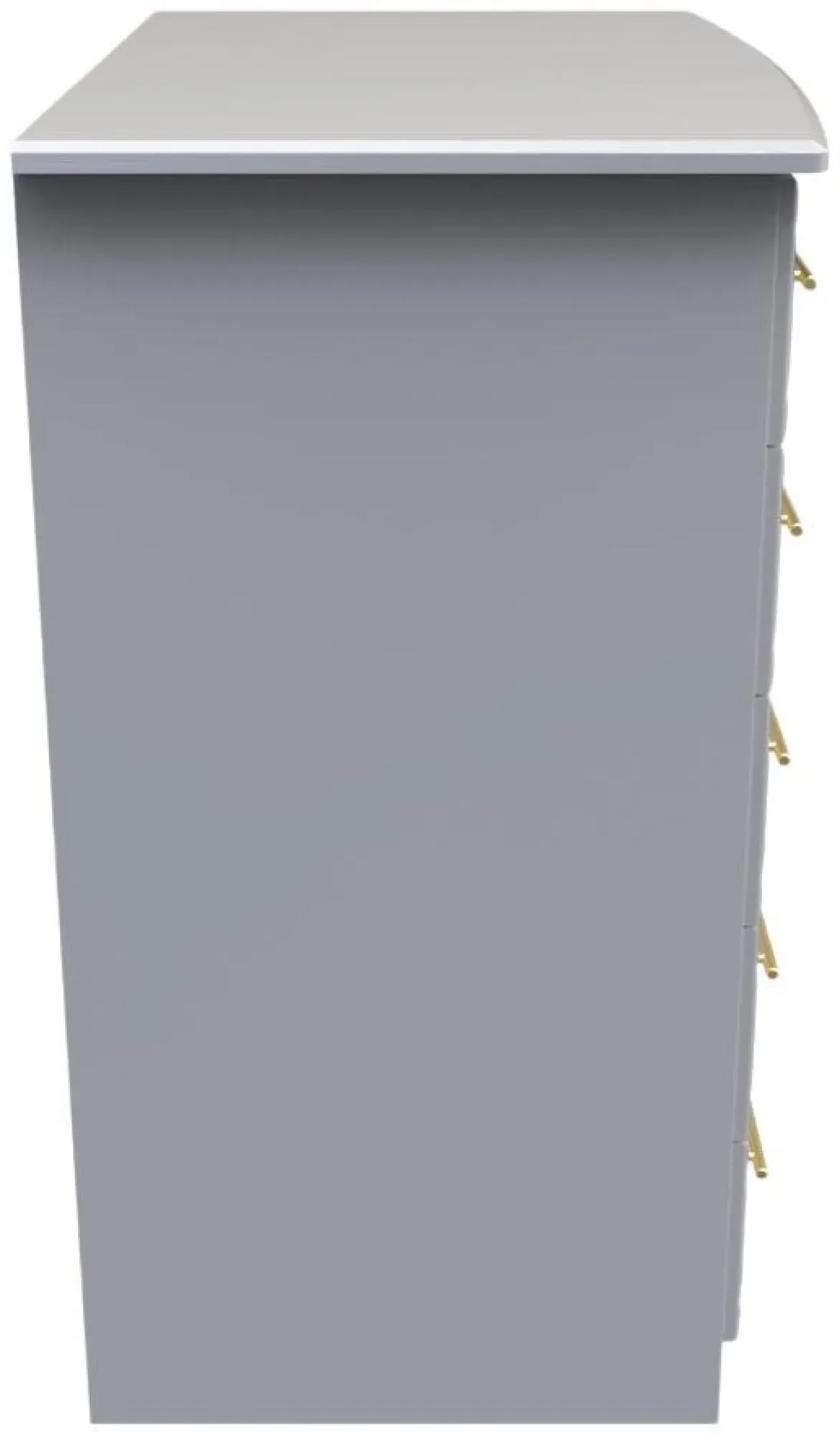 Faye 1 Door Midi Wardrobe - Grey