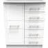 Faye 1 Door Midi Wardrobe - White