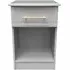 Faye 1 Drawer Bedside Cabinet - Grey