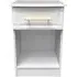 Faye 1 Drawer Bedside Cabinet - White